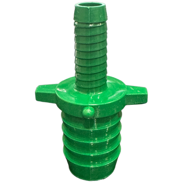 1/2" Barb x 3/4" Barb PVC Insert Tool-Free Fitting for Poly Irrigation Sprinkler Pipe Green