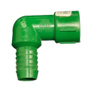 3/4" Barb x 1/2" FNPT 3/4" Combo PVC Elbow 90 Degree Fitting for Poly Irrigation Sprinkler Pipe Green-1