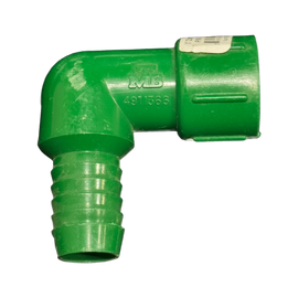 3/4" Barb x 1/2" FNPT 3/4" Combo PVC Elbow 90 Degree Fitting for Poly Irrigation Sprinkler Pipe Green