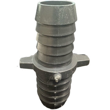 7/8" Barb x 1" Barb PVC Insert Fitting Reducer Coupling for Poly Irrigation Sprinkler Pipe Dark Gray