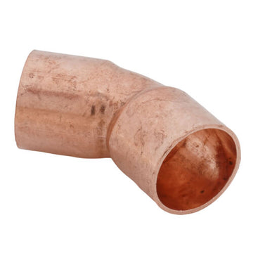 31096 1/2" Copper x Copper End Style Solder 45° Degree Elbow - 0