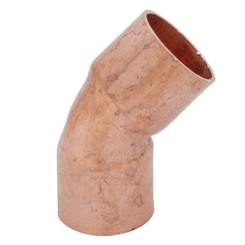 31096 1/2" Copper x Copper End Style Solder 45° Degree Elbow