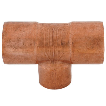 32818 1" C x C x C Solder Tube Copper Tee - 0