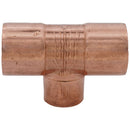 32824 1" x 1" x 3/4" C x C x C Solder Tube Reducing Copper Tee-2