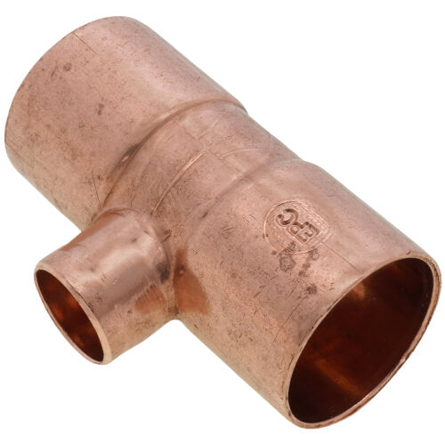 32828 1" x 1" x 1/2" C x C x C Solder Tube Reducing Copper Tee