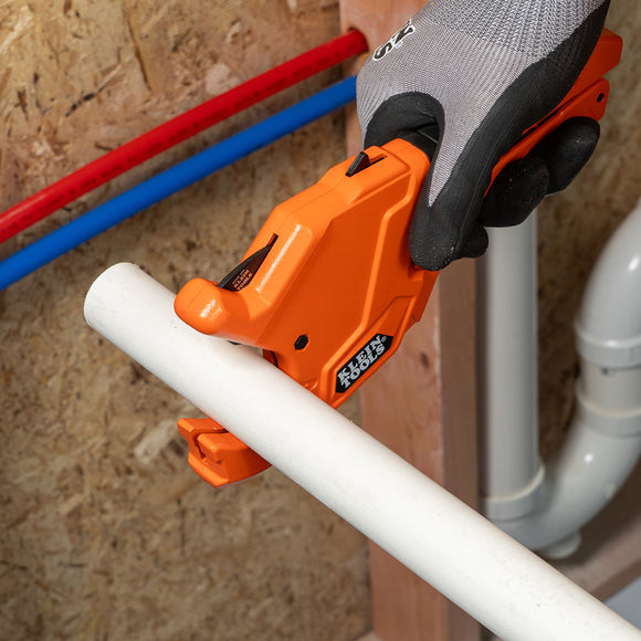 Klein Tools 1-1/4-Inch Ratcheting PVC Pipe Cutter