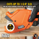 Klein Tools 1-1/4-Inch Ratcheting PVC Pipe Cutter-6