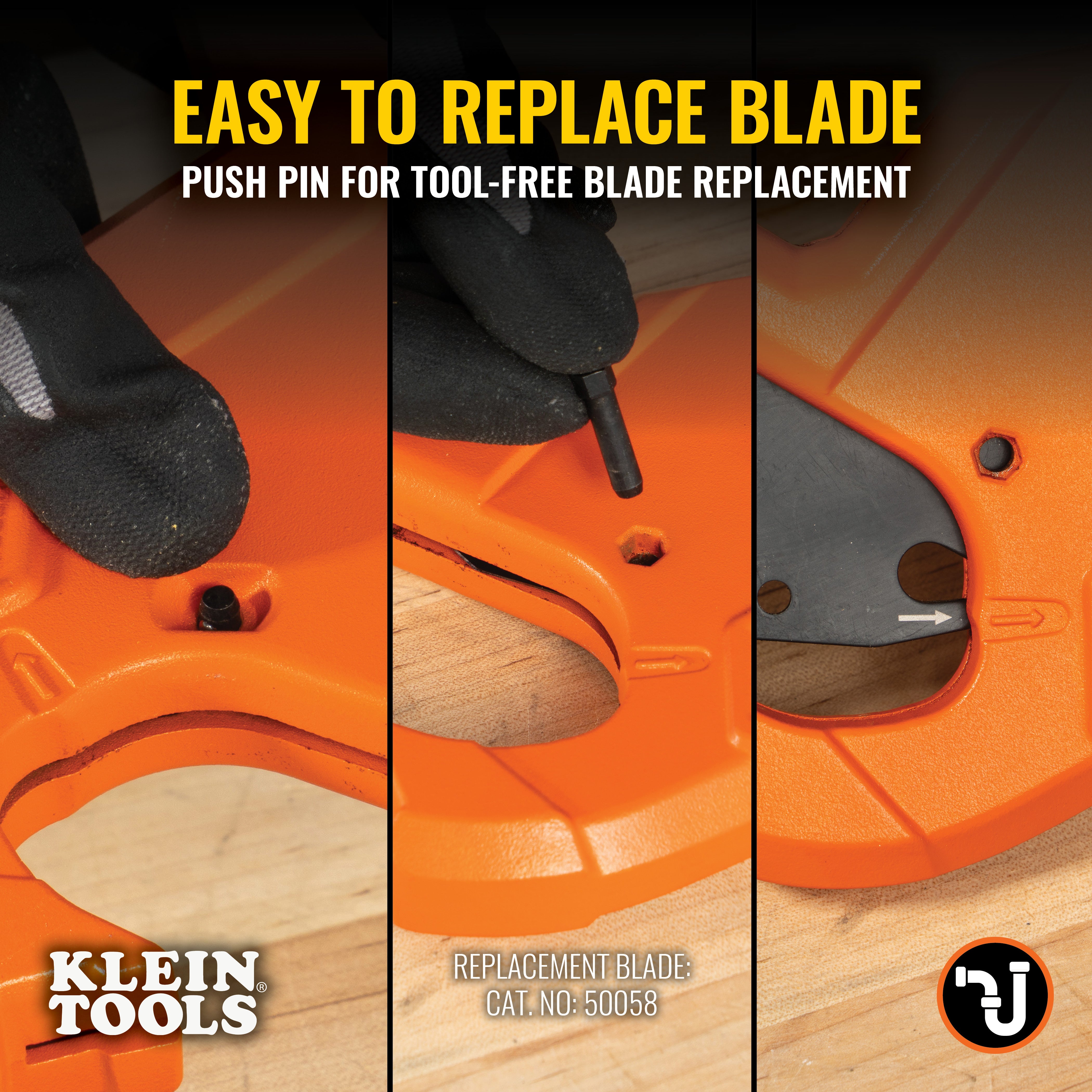 Klein Tools 1-1/4-Inch Ratcheting PVC Pipe Cutter