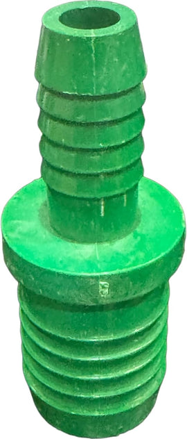 1/2" Barb x 3/4" Barb PVC Insert Reducer Adapter Fitting for Poly Irrigation Sprinkler Pipe Green