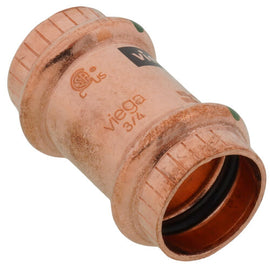Viega 78177 3/4" ProPress Copper Coupling No Stop Slip Fitting PxP Plumbing - 0