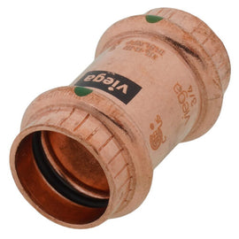 Viega 78177 3/4" ProPress Copper Coupling No Stop Slip Fitting PxP Plumbing