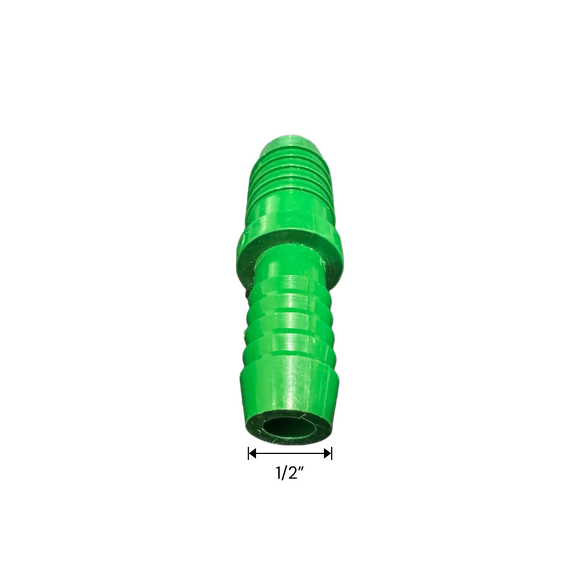 1/2" Barb x 3/4" Barb PVC Insert Reducer Adapter Fitting for Poly Irrigation Sprinkler Pipe Green