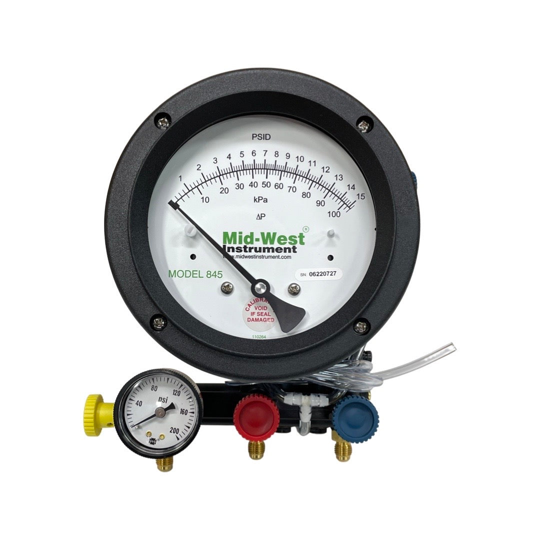 Mid-West Instrument 845-5 Valve Backflow Test Kit