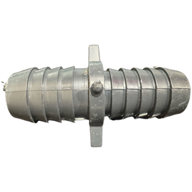 7/8" Barb x 1" Barb PVC Insert Fitting Reducer Coupling for Poly Irrigation Sprinkler Pipe Dark Gray - 0