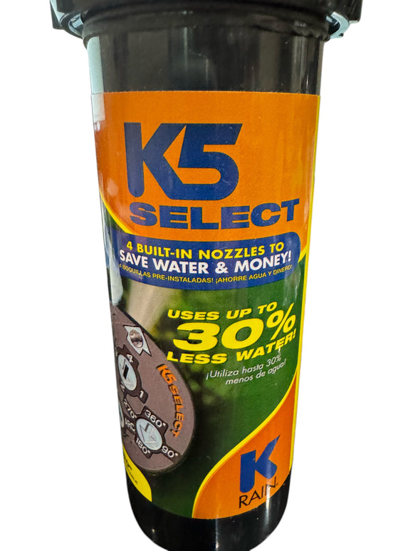 K-Rain 3/4" K5 Select Sprinkler Rotor Head with Nozzles Included
