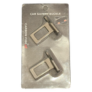Carbon Fiber Seat Belt Buckle Alarm Silencer Beep Stopper | Pack of 2 Clips-1