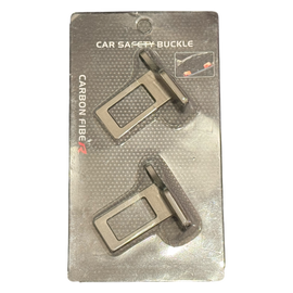 Carbon Fiber Seat Belt Buckle Alarm Silencer Beep Stopper | Pack of 2 Clips
