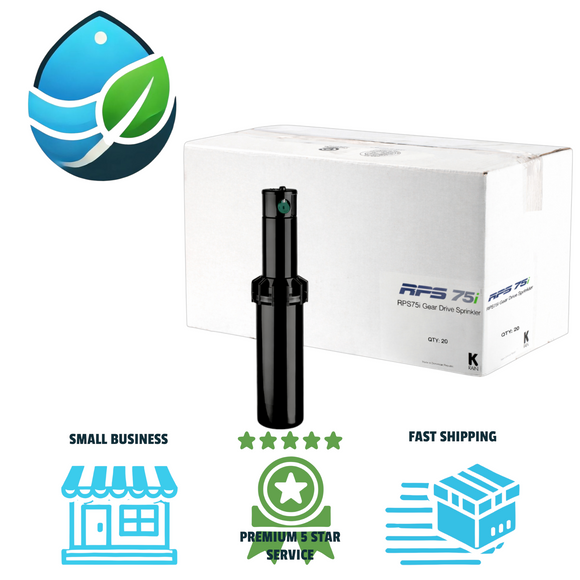 K-Rain RPS75i 4″ ¾″ Inlet Gear Drive Rotor Irrigation Sprinkler, Box Case of 20