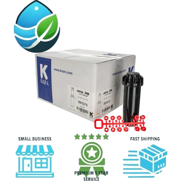 K-Rain RPS75 4″ ¾″ Inlet Gear Drive Rotor Irrigation Sprinkler, Box Case of 20