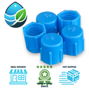 Irrigation Pro Test Cock Dust Caps 1/4" Female FPT, 5 Pack, Replacement Test Flare Port Caps for Pressure Vacuum Breakers, RPZ & Double Check Assemblies (DCA)-1