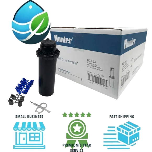 Hunter PGP Ultra 4" Gear-Drive Rotor Sprinkler Head Adjustable Arc, Case of 20