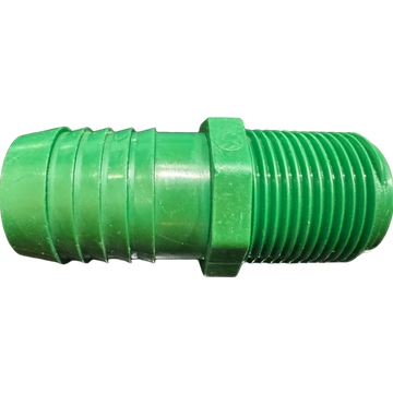 3/4" MPT x 3/4" Barb PVC Insert Adapter Fitting for Poly Irrigation Sprinkler Pipe Green - 0
