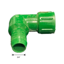 3/4" Barb x 1/2" FNPT 3/4" Combo PVC Elbow 90 Degree Fitting for Poly Irrigation Sprinkler Pipe Green-2