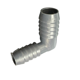 3/4" Barb x 1" Barb PVC Elbow Fitting for Poly Irrigation Sprinkler Pipe Dark Gray