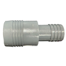 1 1/4" Barb x 2" Barb PVC Insert Fitting Reducer Adapter for Poly Irrigation Sprinkler Pipe Light Gray-2