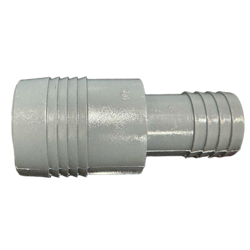 1 1/4" Barb x 2" Barb PVC Insert Fitting Reducer Adapter for Poly Irrigation Sprinkler Pipe Light Gray - 0