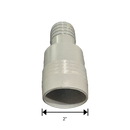 1 1/4" Barb x 2" Barb PVC Insert Fitting Reducer Adapter for Poly Irrigation Sprinkler Pipe Light Gray-4