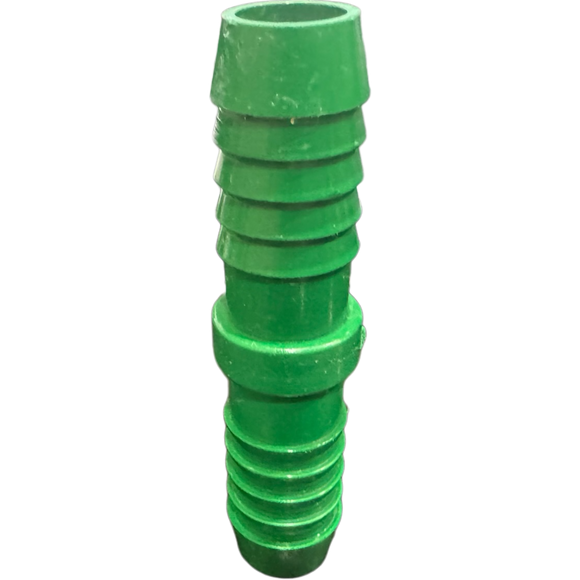 1/2" Barb PVC Coupling Fitting for Poly Irrigation Sprinkler Pipe Green