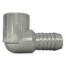 3/4" Barb x 3/4" FNPT PVC Elbow Fitting for Poly Irrigation Sprinkler Pipe Dark Gray-1