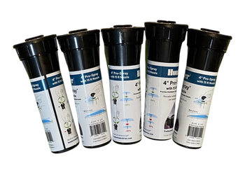 (5) Hunter 4" Pro-Spray with 15 ft Nozzle - Lawn Sprinkler 15A Nozzle 0 to 360