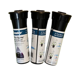 (3) Hunter 4" Pro-Spray with 15 ft Nozzle - Lawn Sprinkler 15A Nozzle Sprinkler