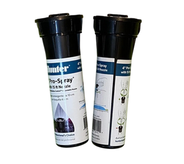 (2) Hunter 4" Pro-Spray with 15 ft Nozzle - Lawn Sprinkler 15A Nozzle