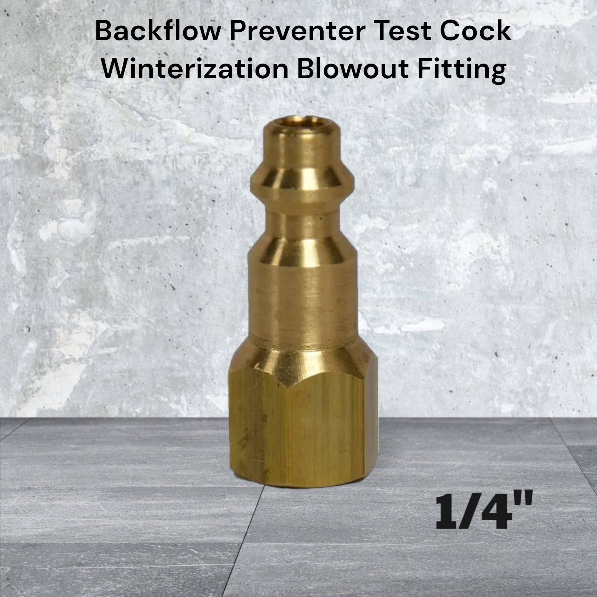 Blow Out Sprinkler Air Quick-connect  Blowout Compressor Fitting Backflow Brass