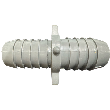 7/8" Barb x 1" Barb PVC Insert Tool-Free Reducer Adapter Fitting for Poly Irrigation Sprinkler Pipe Light Gray - 0