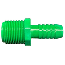 1/2" Barb x 3/4" MNPT PVC Insert Reducer Adapter Fitting for Poly Irrigation Sprinkler Pipe Green-2