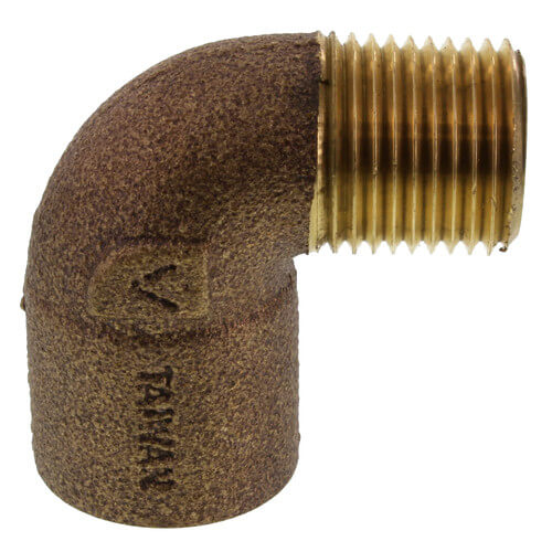 51106 3/4" x 1/2" Brass Sweat x Male Thread Solder 90° Degree Elbow (Lead-Free)