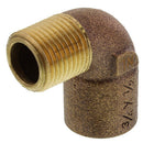 51106 3/4" x 1/2" Brass Sweat x Male Thread Solder 90° Degree Elbow (Lead-Free)-3