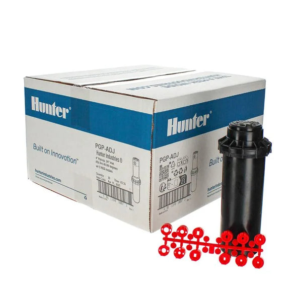Hunter PGP-ADJ 4" Gear-Drive Rotor Sprinkler Head Adjustable Arc, Case of 20