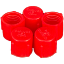 Irrigation Pro Test Cock Dust Caps 1/4" Female FPT, 5 Pack Red, Replacement Test Flare Port Caps for Pressure Vacuum Breakers, RPZ & Double Check Assemblies (DCA)-5