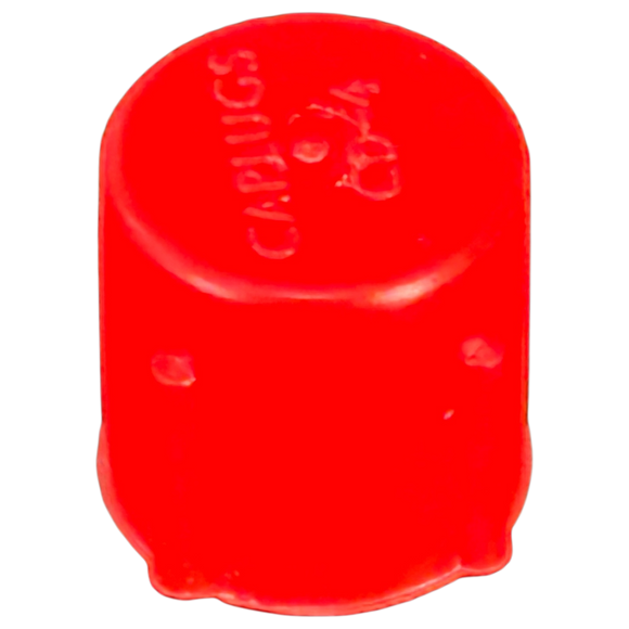 Irrigation Pro Test Cock Dust Caps 1/4" Female FPT, 5 Pack Red, Replacement Test Flare Port Caps for Pressure Vacuum Breakers, RPZ & Double Check Assemblies (DCA)