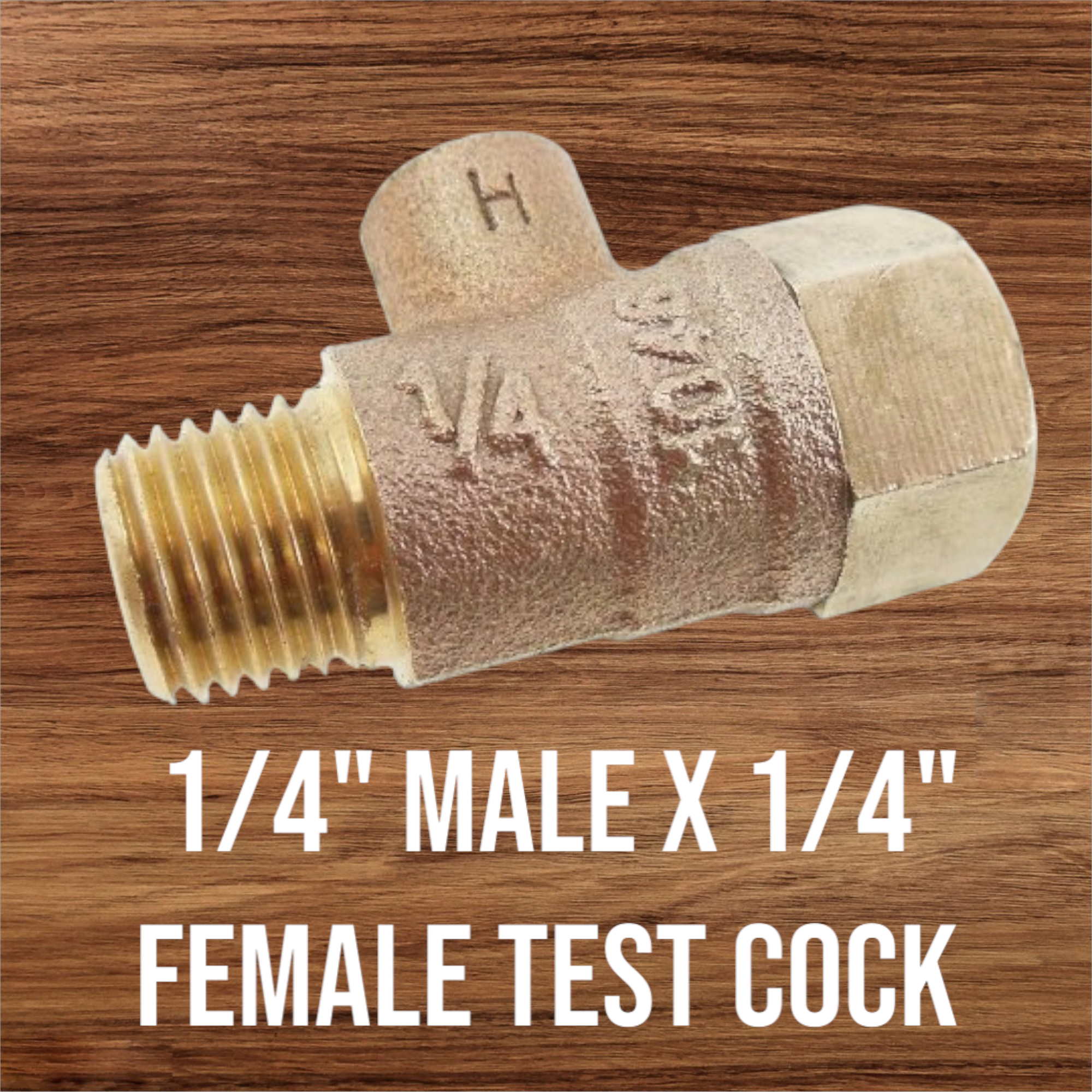 Watts Febco Ames 1/4" Male X 1/4" Female Test Cock - For Backflow Preventer