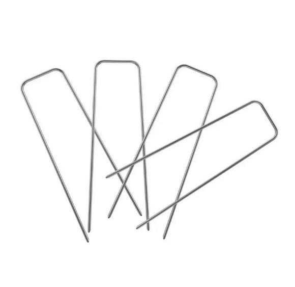 Rust-Proof Galvanized 6" Landscape Pro Staples, Weed Barrier & Fabric Pins, 25 to 250 Packs