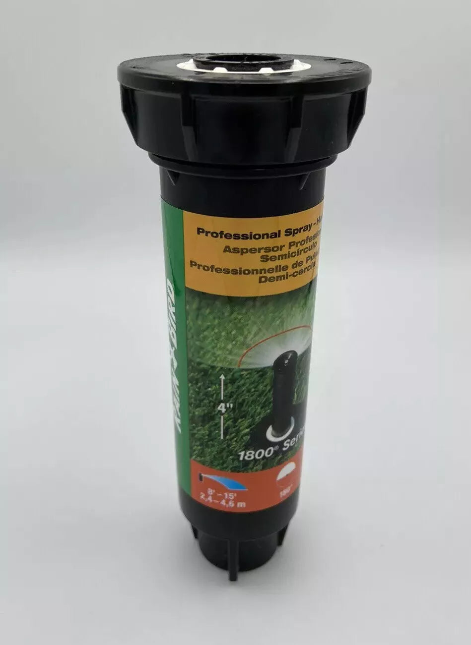 Rain Bird 4” 1800 Series - Pop-Up Sprinkler Head - 8’ - 15’ Distance - Landscape