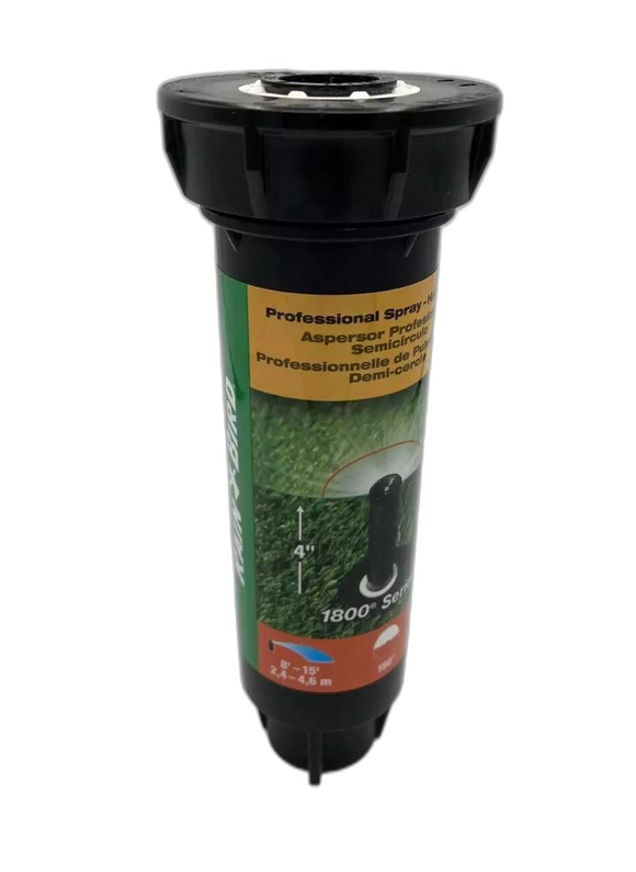 Rain Bird 4” 1800 Series - Pop-Up Sprinkler Head - 8’ - 15’ Distance - Landscape
