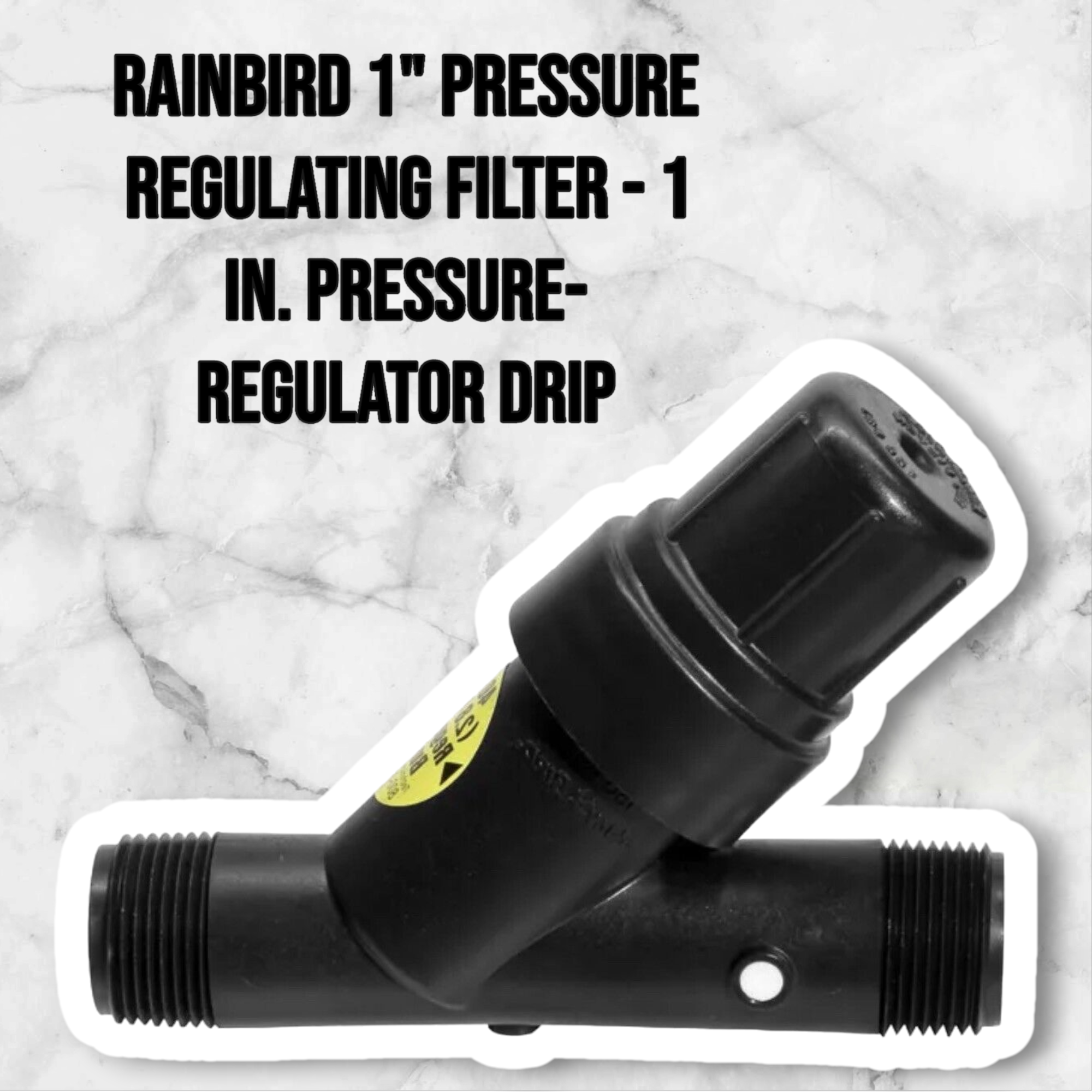 Rainbird PRF100RBY 1" Pressure Regulating Filter - 1 in. Pressure-Regulator Drip