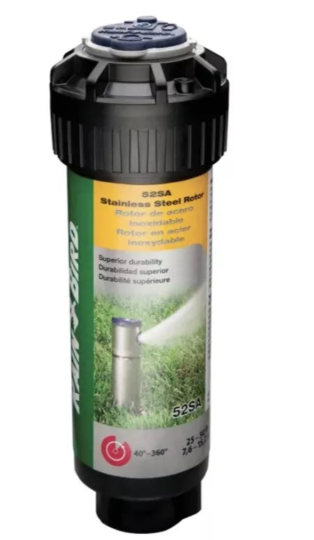 Rain Bird 52SA - Stainless Steel Pop-Up Rotor Sprinkler Head - Adjustable W Tool